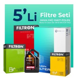 Filtron Mercedes Sprinter 416 Dizel Filtre Bakım Seti Motul Motor Yağlı (2011-2022) 5 Li