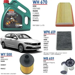 FİAT EGEA 1.3 MULTİJET EURO 6 MOTOR ADBLUE YAĞ BAKIM SETİ